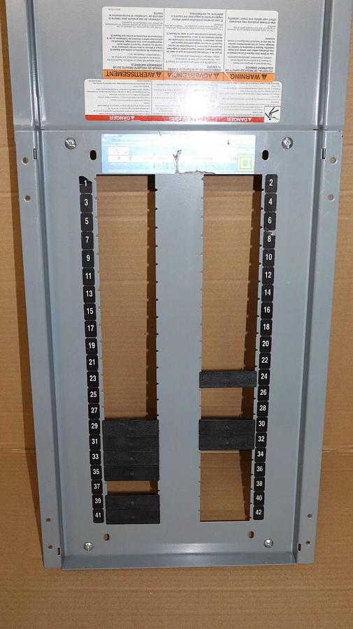 Square D Panelboard Interior Face Plate Breaker Cover NQ442L4C NWMB4LA *AS SHOWN