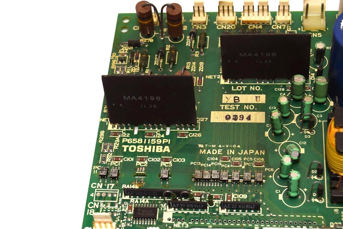 Used Toshiba VF3B-0101 , P6581159P1 , T6580101G Control Circuit Board