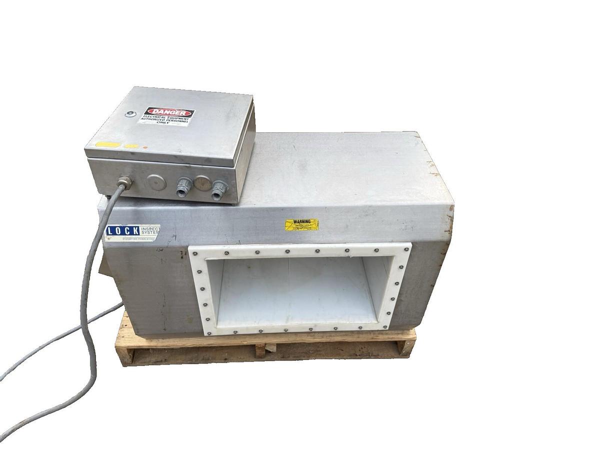 Used Lock Inspection Systems MET30+ Metal Detector for Conveyor  19-1/2" X 11-1/2"