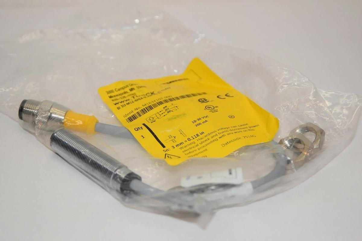 (NEW) TURCK BI3U-M12-RP6X-0.2M-RS 4T M1634102-000 200mA Proximity Sensor