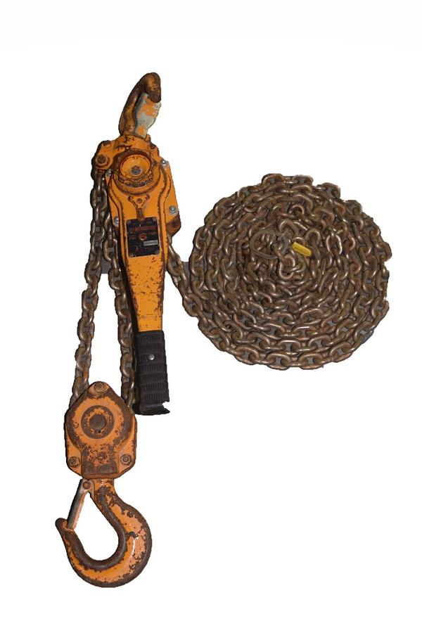 Used Harrington 6 Ton Lever Chain Hoist Come Along LB060 w/ 20ft chain 6Ton 12,000lb
