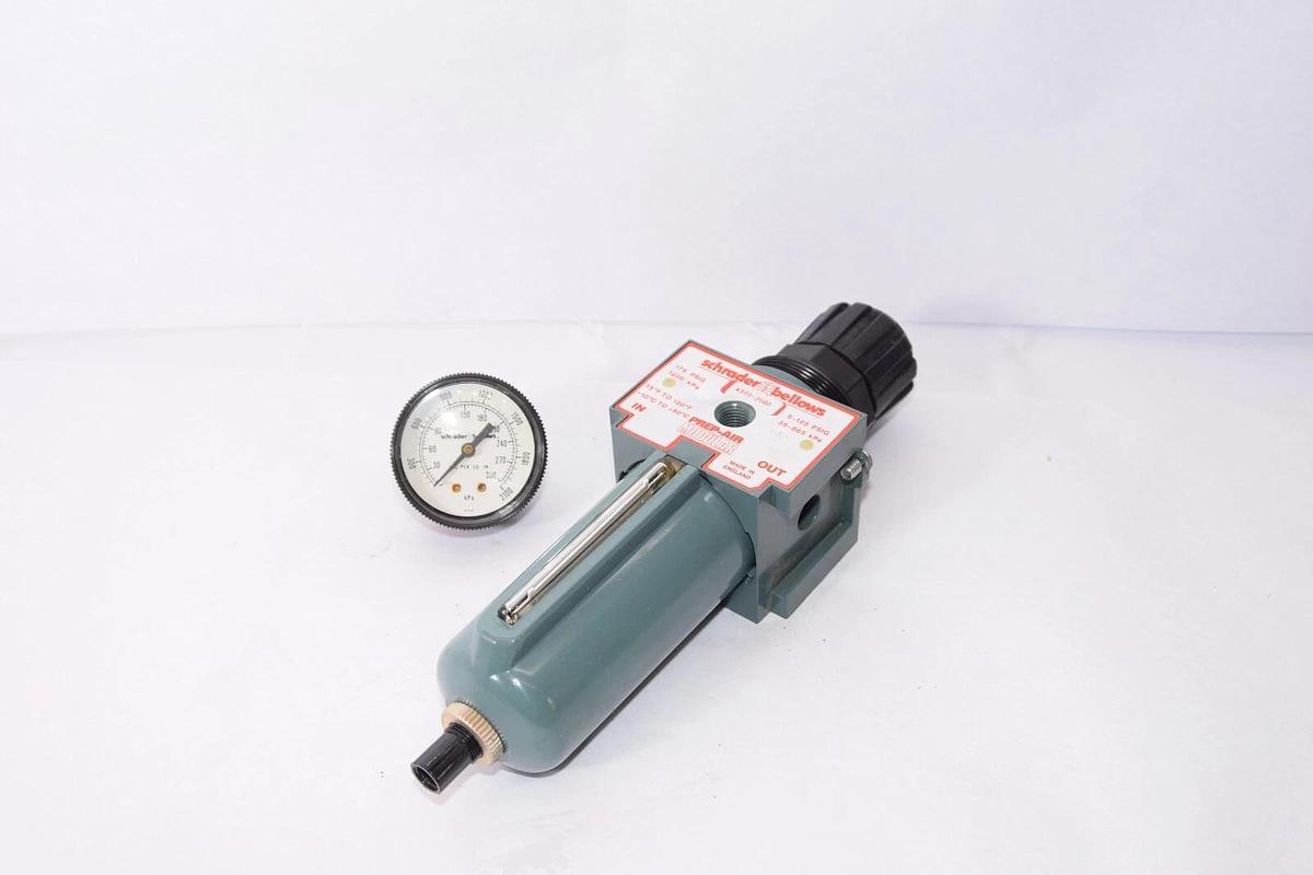 (NEW) SCHRADER BELLOWS 4599-3600 5-125psig Prep-Air Modular Lubricator *Dent*