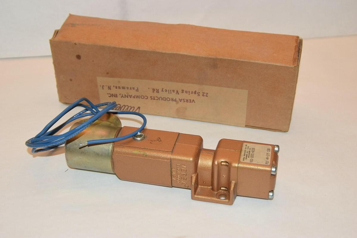 (NEW) VERSA VALVE VGS-3331-A120 120V 3-Way Solenoid Valve