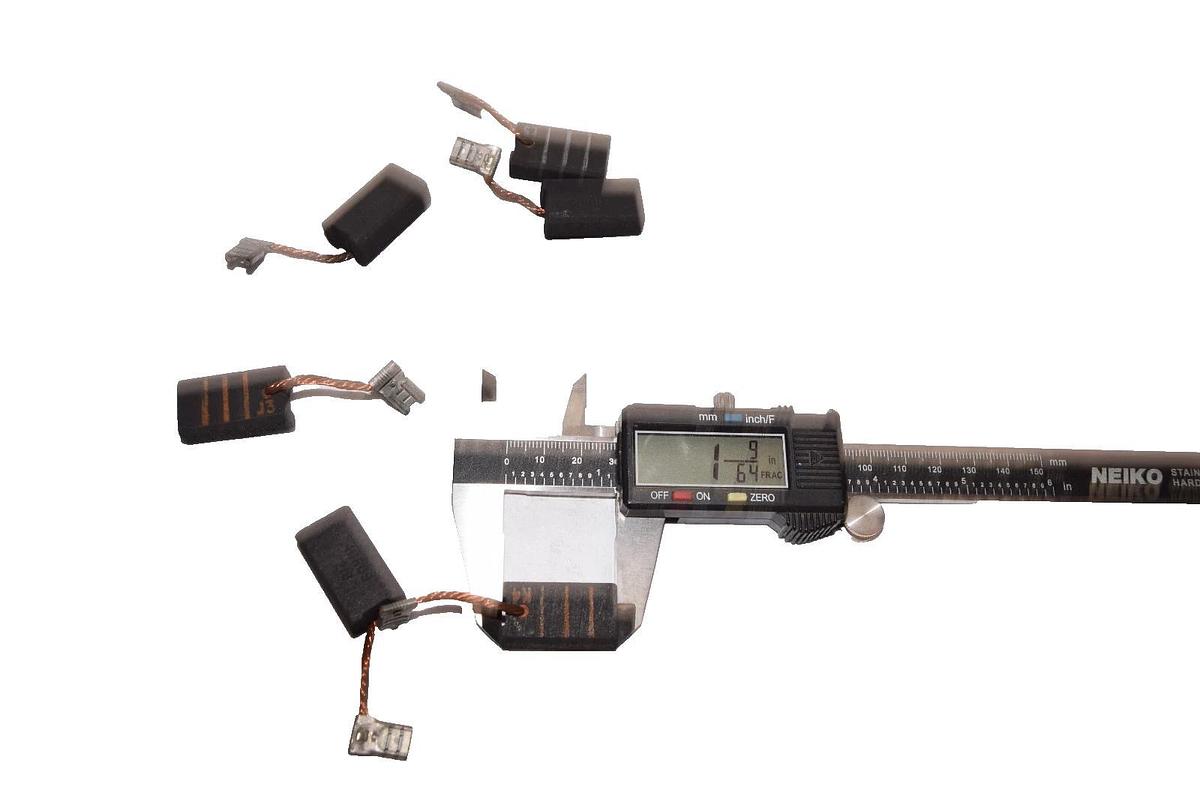 411609 218 , 1-9/64" x 5/8" x 3/8" Carbon Motor Brush (New - Lot of 6)