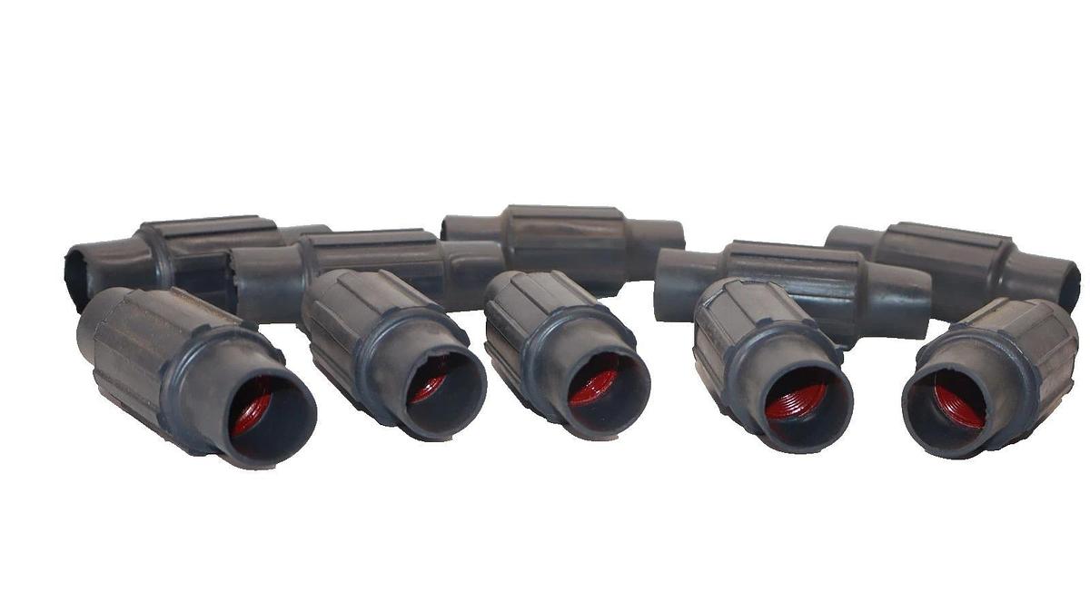 New 10 ROBROY  PLASTI-BOND  OCAL 1/2" Conduit Body Straight Fitting Coupling Red