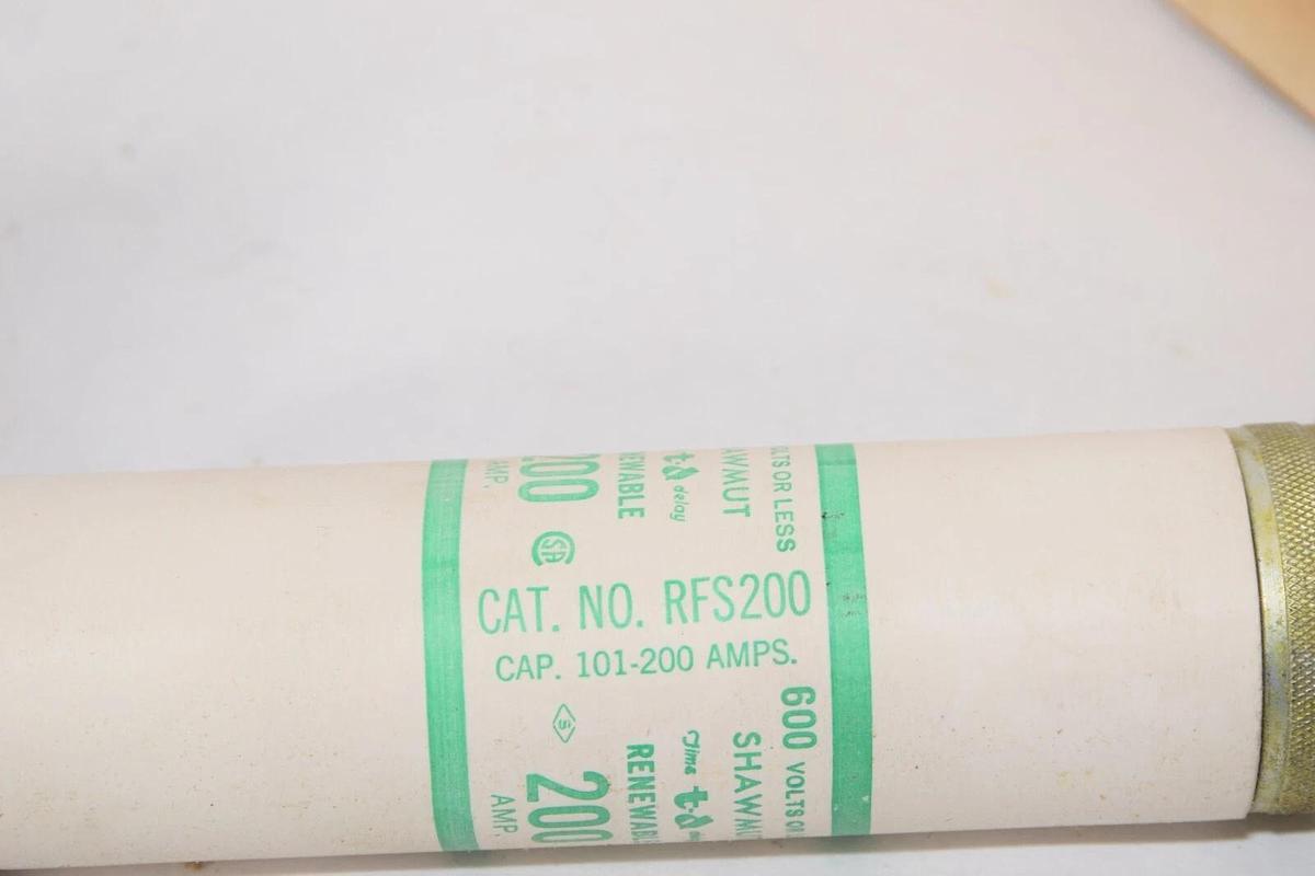 (NEW) GOULD SHAWMUT RFS200 200Amp 600V Renewable Fuse