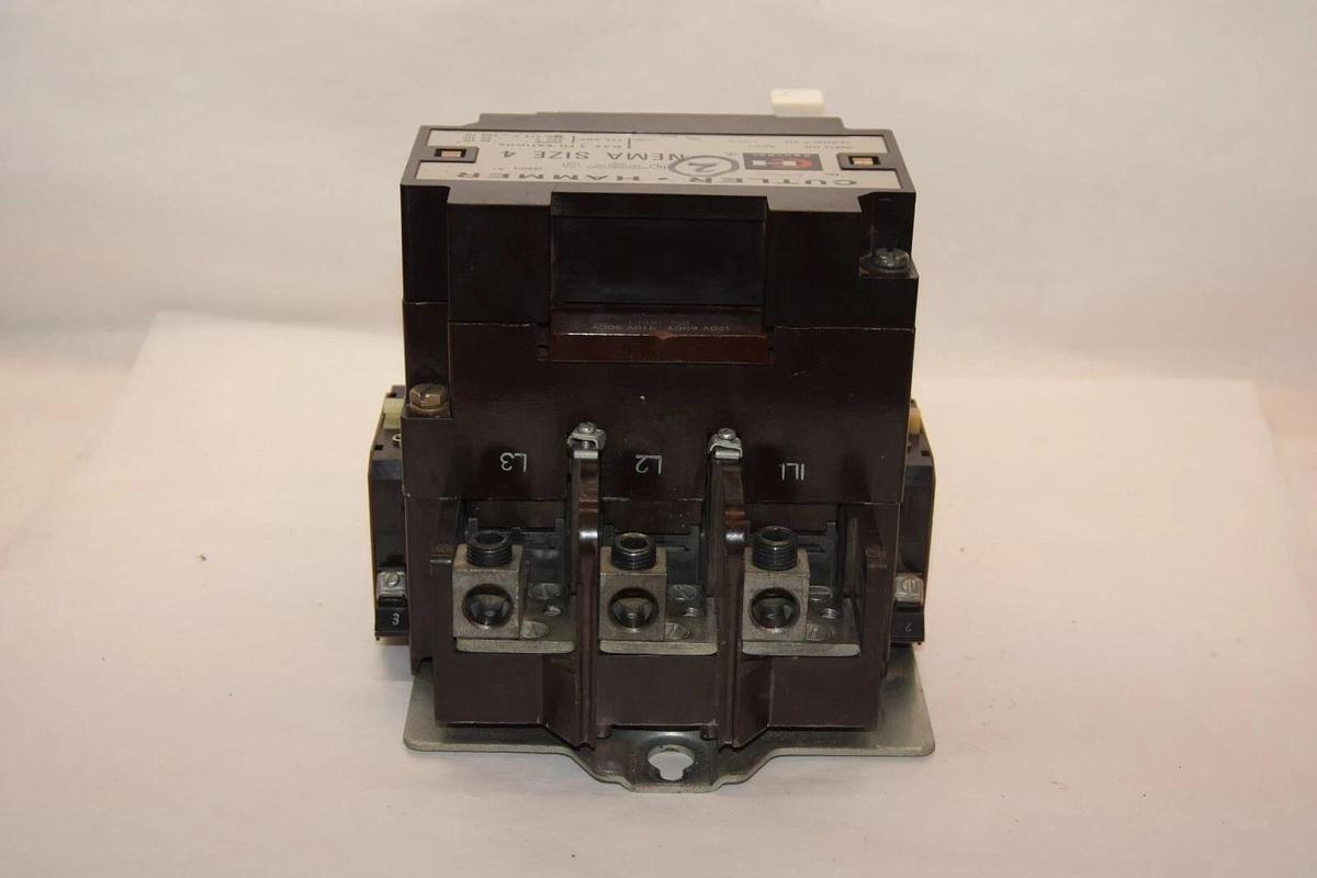 Used CUTLER HAMMER Motor Starter  A10FGO A10FG0 Series A1 Size Sz 4 3PH 120V Coil
