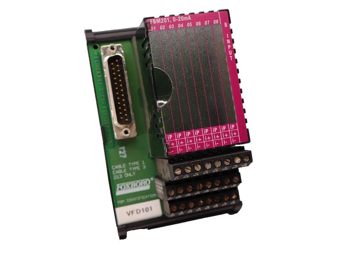 Used FOXBORO INVENSYS FBM201 P0916AP 0C RY0834 0-20mA 8pt 8 Input Module