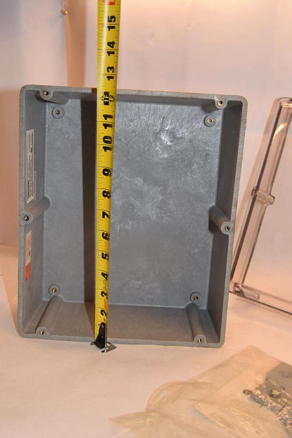 (NEW) CARLON CS12106 12"x10"x4.5" F773397 Control Panel Enclosure W/Clear Cover