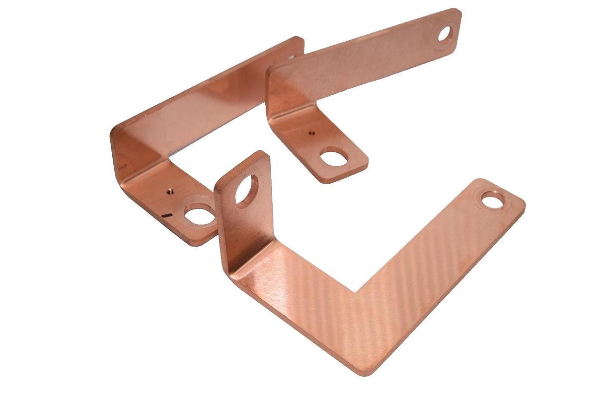 Used Buss Bar 5" x 2" x 5/32" Copper (Lot of 3)