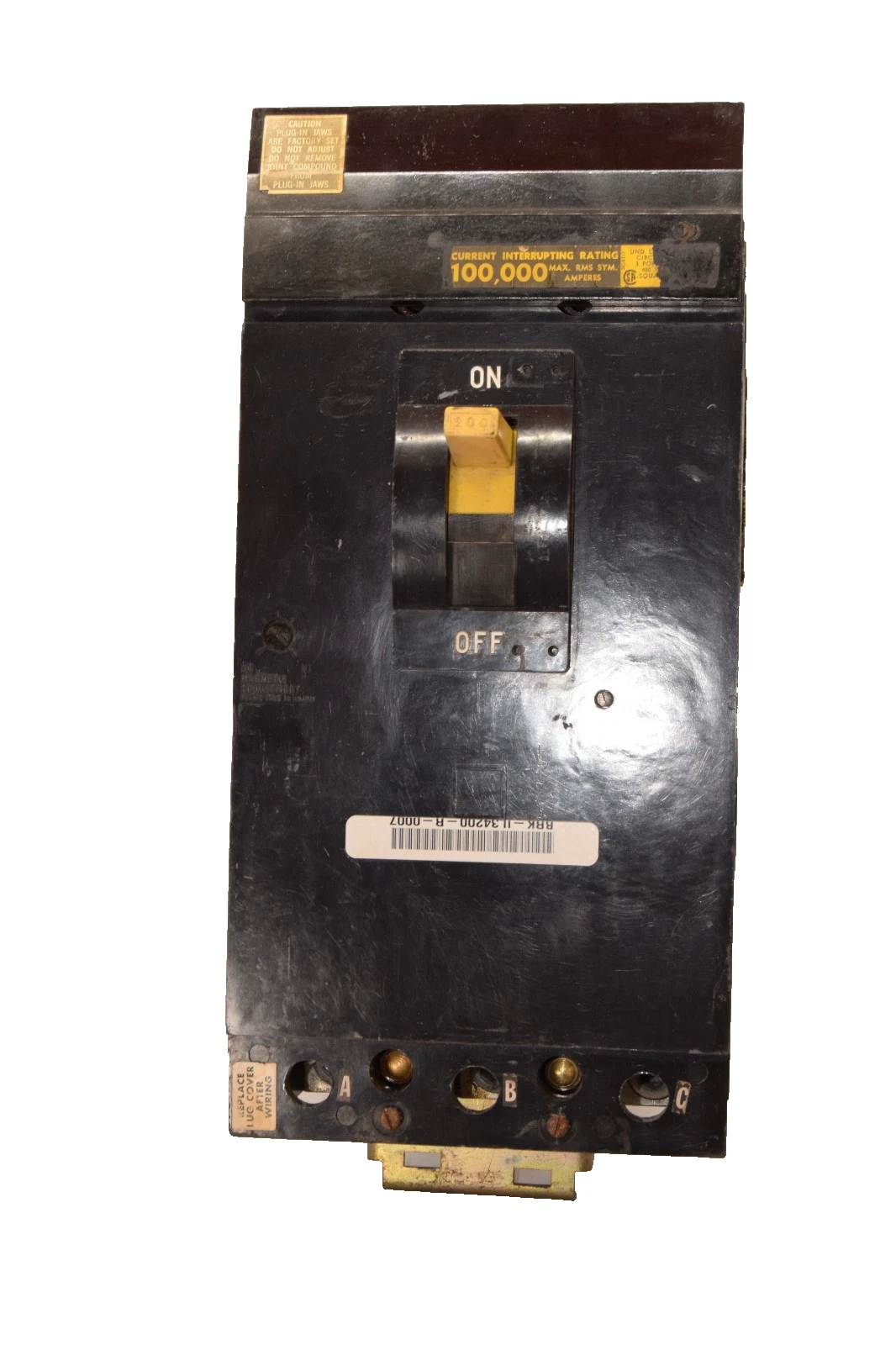 Used Square D 200A Circuit Breaker IL34200 3p 200 Amp 3 Pole