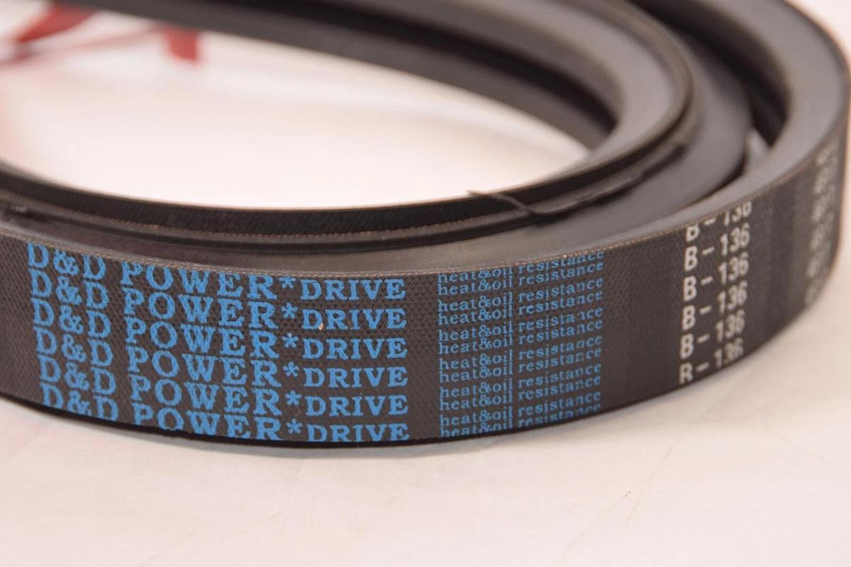 D&D POWER DRIVE 2-B136 2/B136 2B136 B136/02 B136/2 2 Rib Banded V-Belt (NEW)