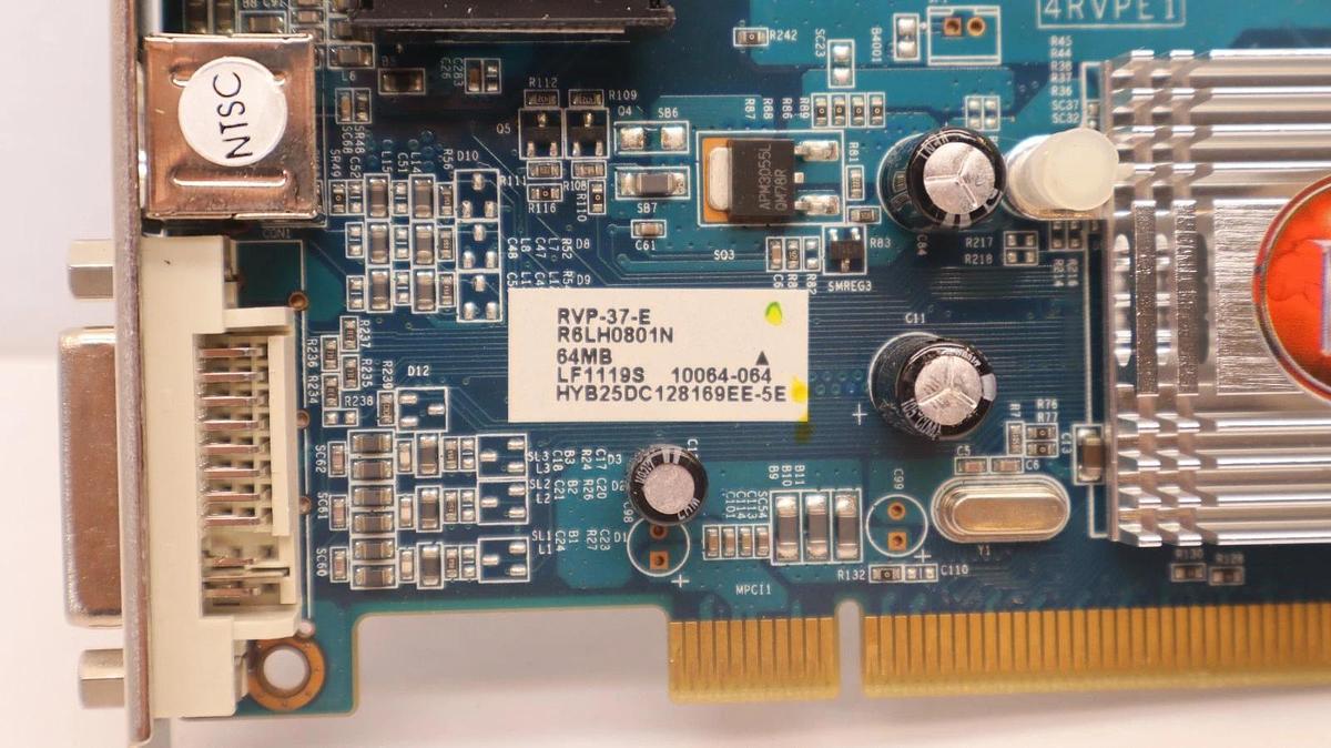 Used VT 7000 VT-400581HK VISION TEK 64MB DDR SDRAM pci video card VGA and DPI USED