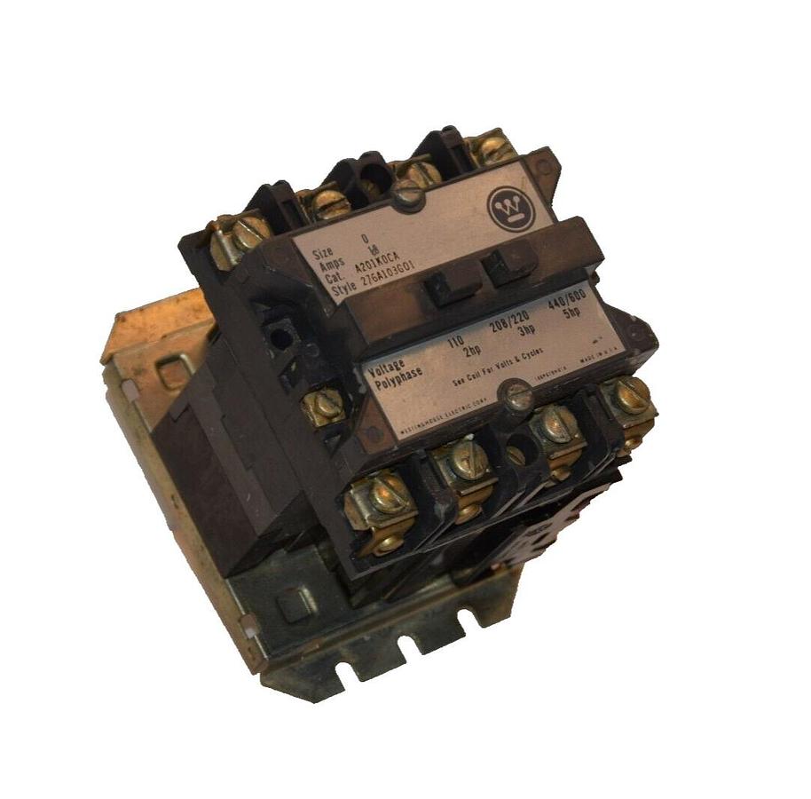 Used WESTINGHOUSE CONTACTOR 276A103G01 A201K0CA SIZE SZ 0 110/120V COIL