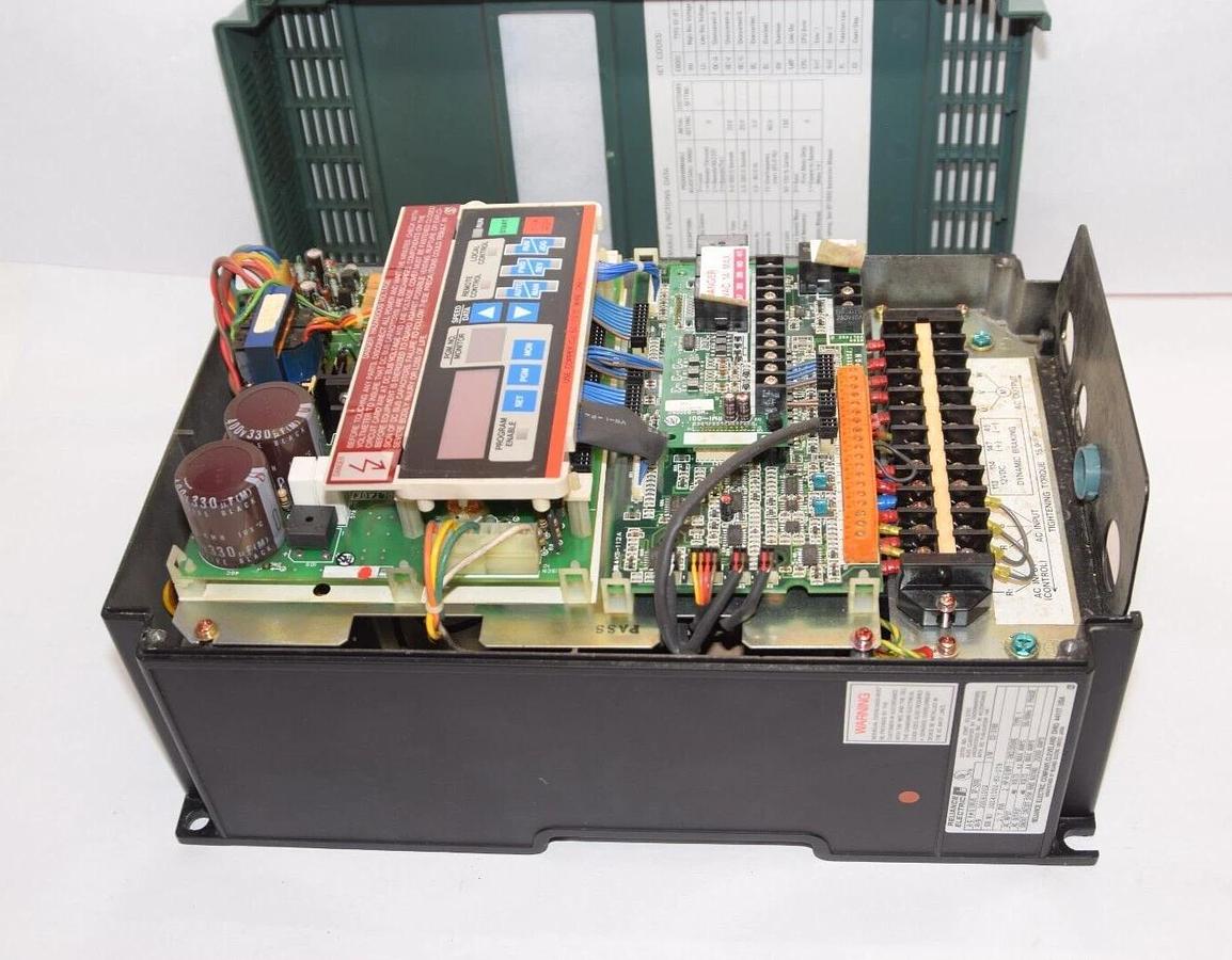 Used RELIANCE ELECTRIC AC VS Drive GP-2000 2GU41002 2hp 2 hp 2.7kva 2.7 kva 460v 3ph