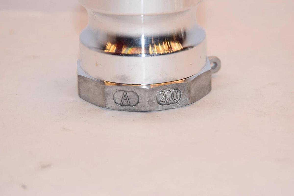 (NEW) GLOXCO A200 X0027PARMN 2" Type A Camlock Female NPT xMale Adapter Aluminum