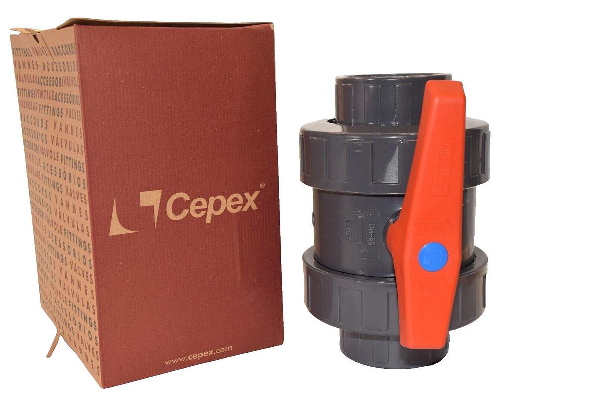 CEPEX Hayward D-90-3" D.90-3" 07088 280 x 190 x 320mm EPDM / HDPE Ball Valve NEW