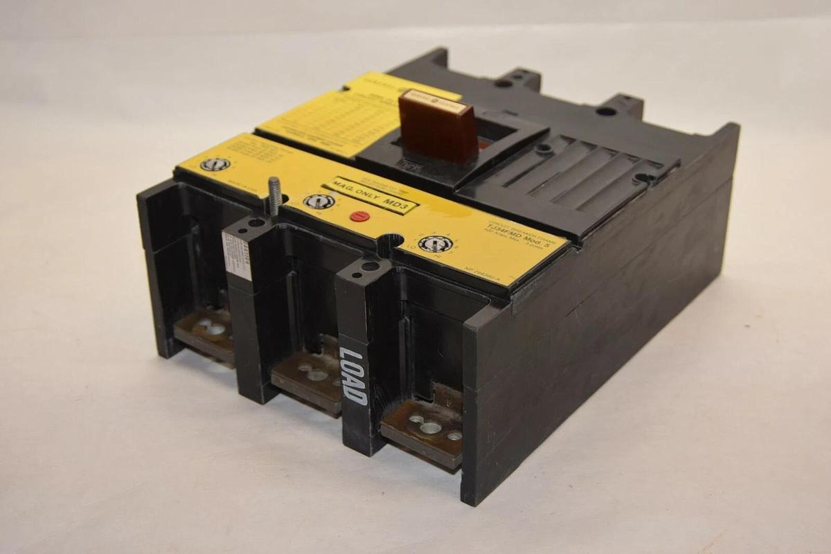 Used GE General Electric 400Amp FRAME 3 POLE Mine Duty Circuit Breaker TJ34FMD 400 A