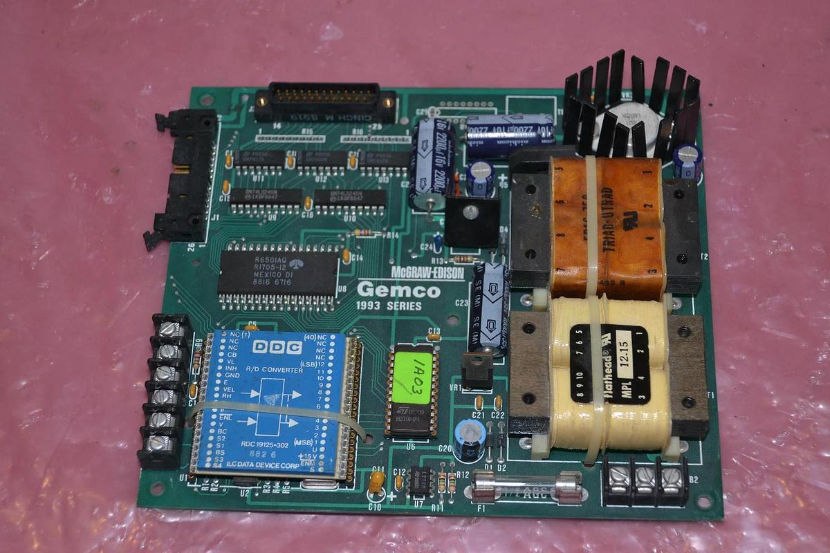 Used MCGRAW-EDISON GEMCO 1993 SERIES BOARD CARD EP-0019100-C EP 0019100 C EP0019100C