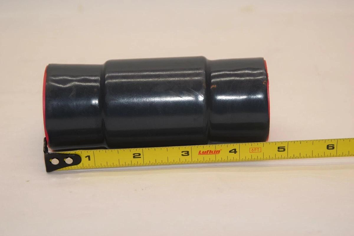 (NEW) PLASTI-BOND Red H2OT 1-1/4" Coated Conduit Body Straight Fitting