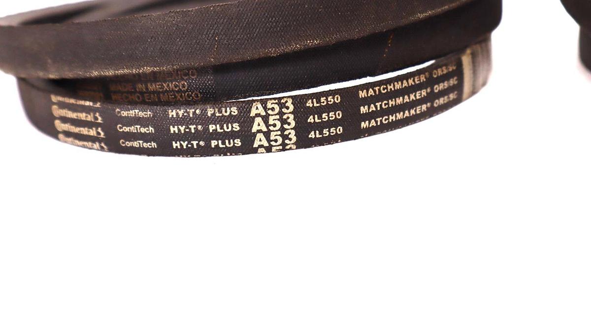 Continental Belt V-Belt A53 , 4L550 Hy-T Plus Matchmaker SC Vbelt (New - Lot 2)
