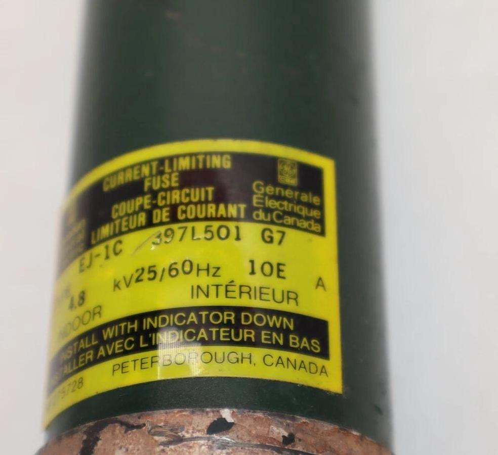 Used GE GENERAL ELECTRIC Canadian EJ-1C 397L501 G7 EJ1C 10e Amp 10eA Indoor 4.8kV25