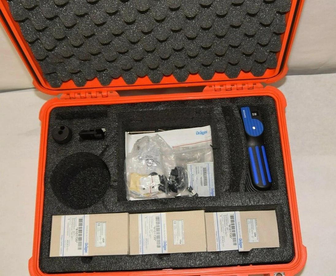 Used Drager 4056098 HazMat Simultest Kit With Accessories