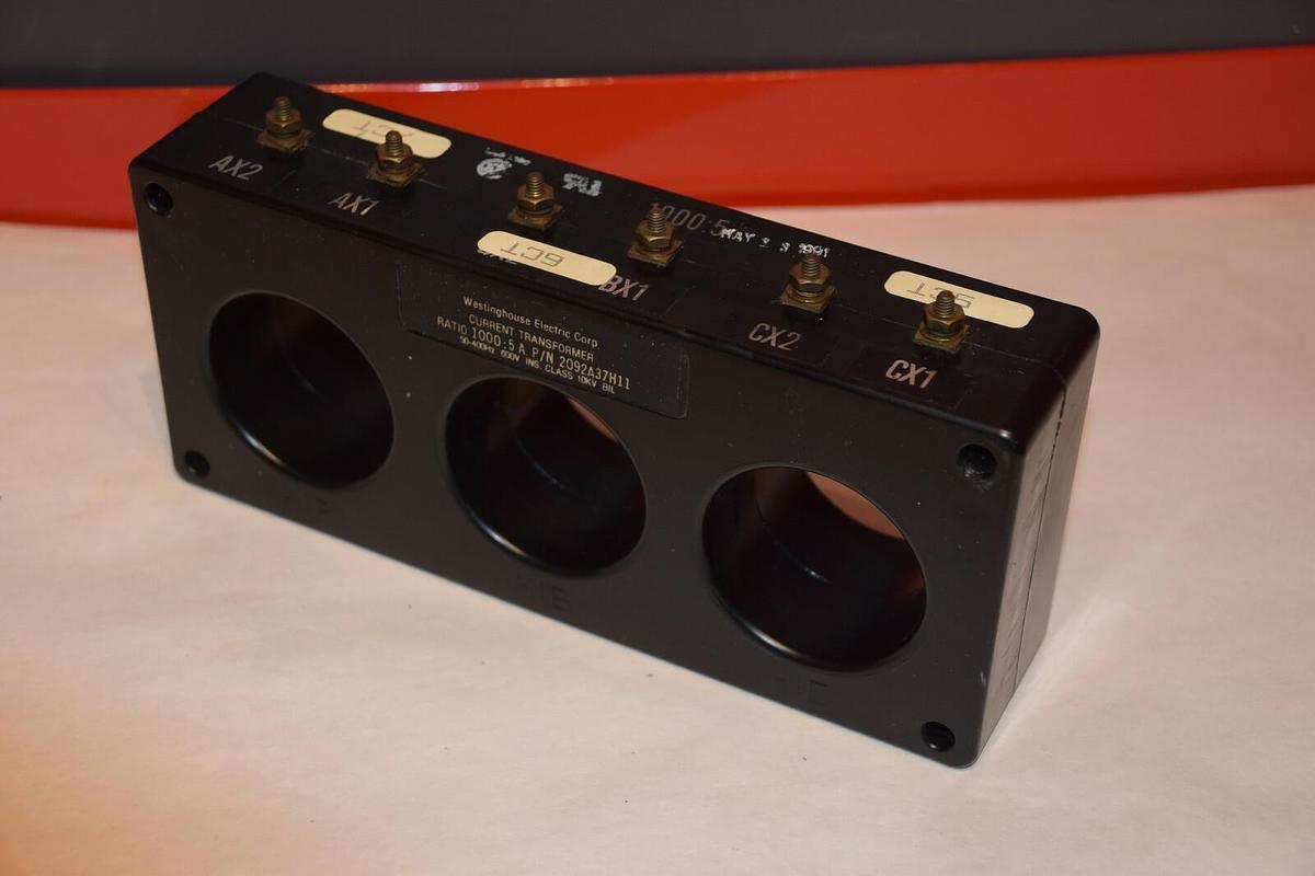 Used WESTINGHOUSE 2092A37H11 1000:5A RATIO CURRENT TRANSFORMER