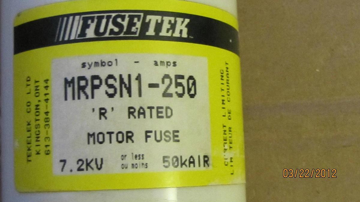 FUSETEK MOTOR FUSE MRPSN1-250 MRPSN1 250 MRPSN1250 250a 250 amp a NEW