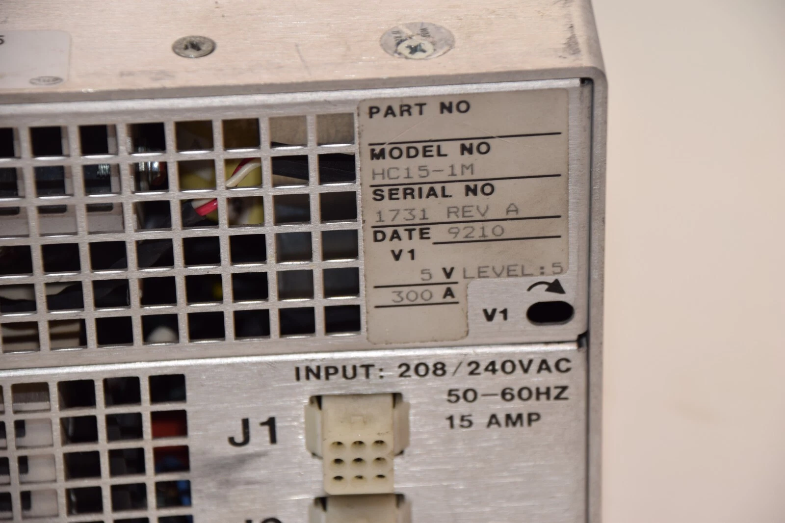 Used HC POWER HC15-1M , HC151M 208/240Vac 15Amp Power Supply Switcher