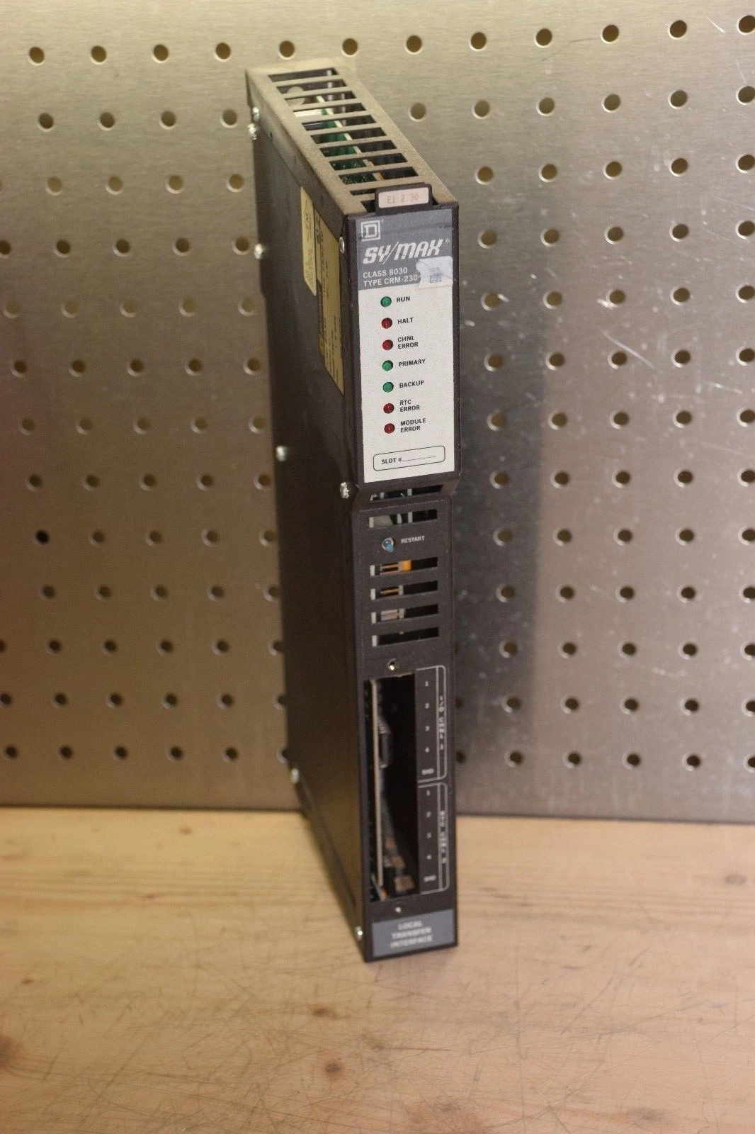 Used Square D Sy/Max 8030 CRM-230 8030-CRM-230, 8030-CRM-230 CRM-230 Ser E1 2.30