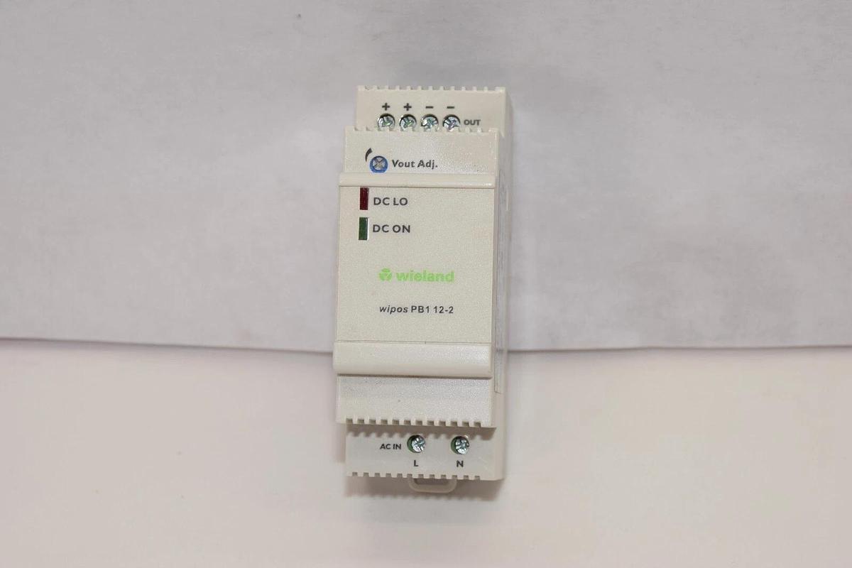 Used WIELAND PB1 12-2 , 100-240Vac 47-63Hz 0.6A Switching Power Supply