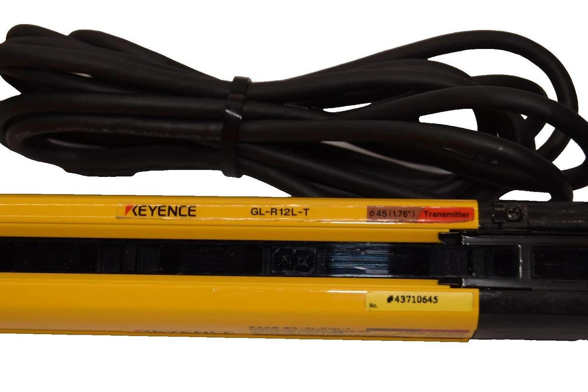 Used Keyence GL-R12L-T , GLR12LT Safety Light Curtain Transmitter