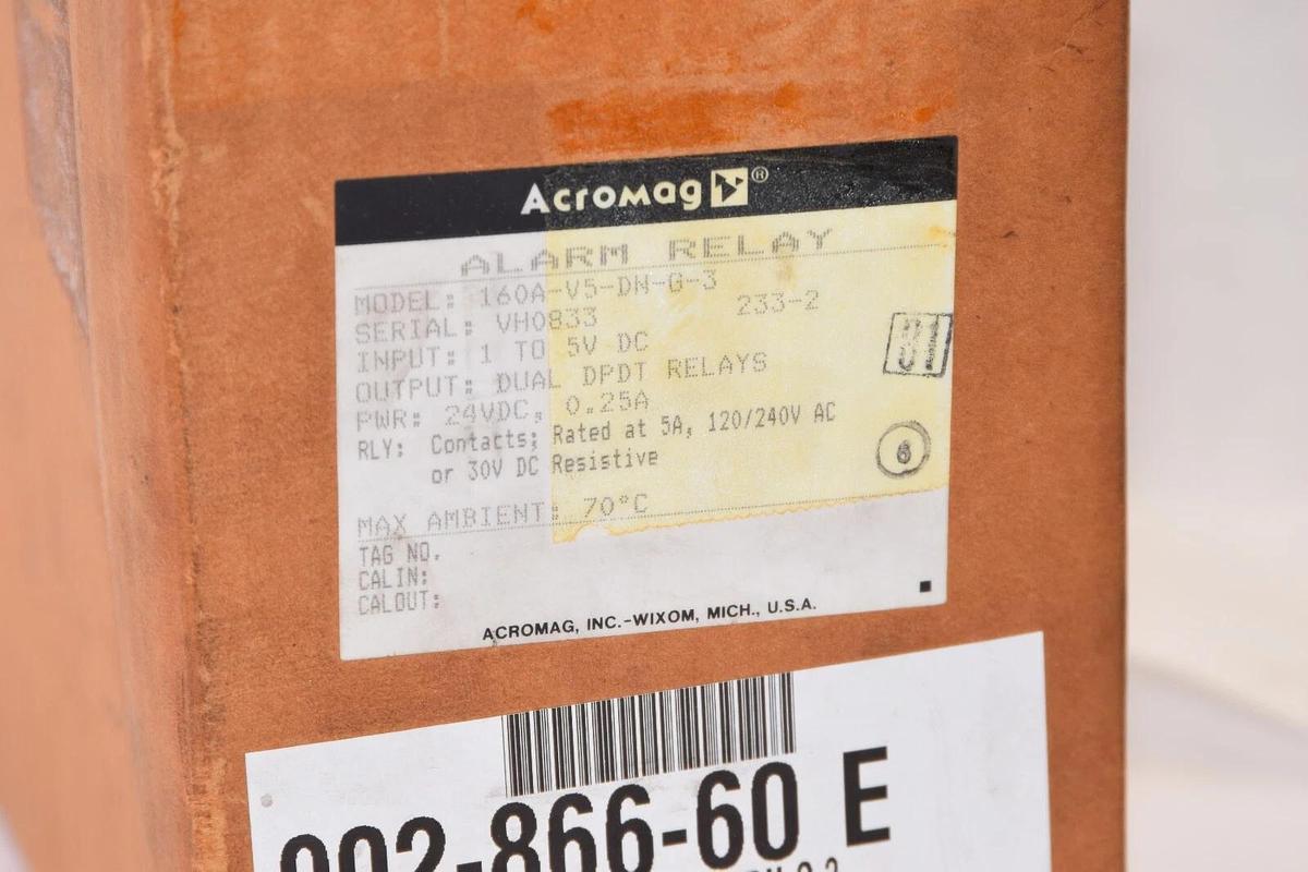 (NEW) ACROMAG 160A-V5-DN-G-3 1-5V Input Card Alarm