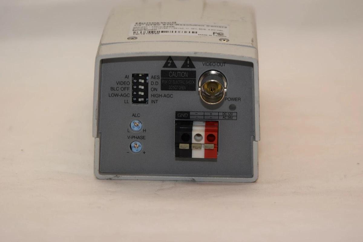 Used HONEYWELL HCC334E 12Vdc 24Vdc 1/3" NTSC STD-Resolution Camera