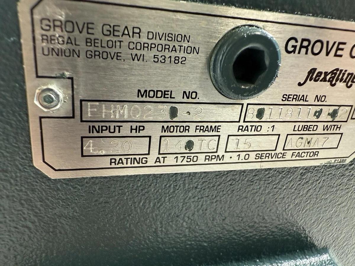 GROVE GEAR FHMQ230-2 FLEXALINE WORM SPEED REDUCER 15:1 FHMQ2302 (New)