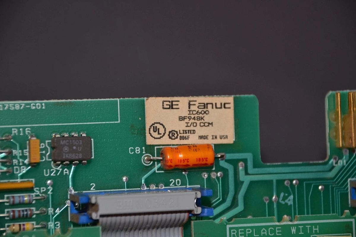 Used GE IC600BF948K IC600 BF948K I/O COMM CONTROL MODULE