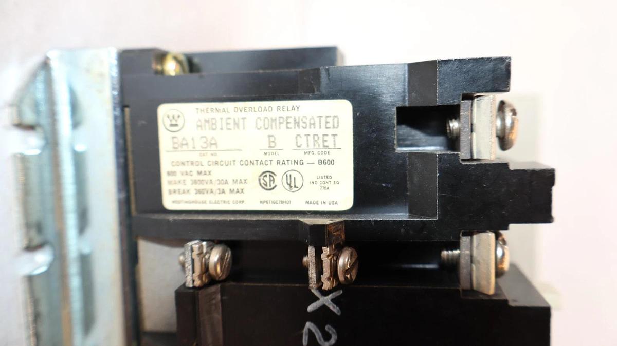 Used Westinghouse Motor Control Starter Size Sz 1 A200M1CAC Model J 110/120V Coil