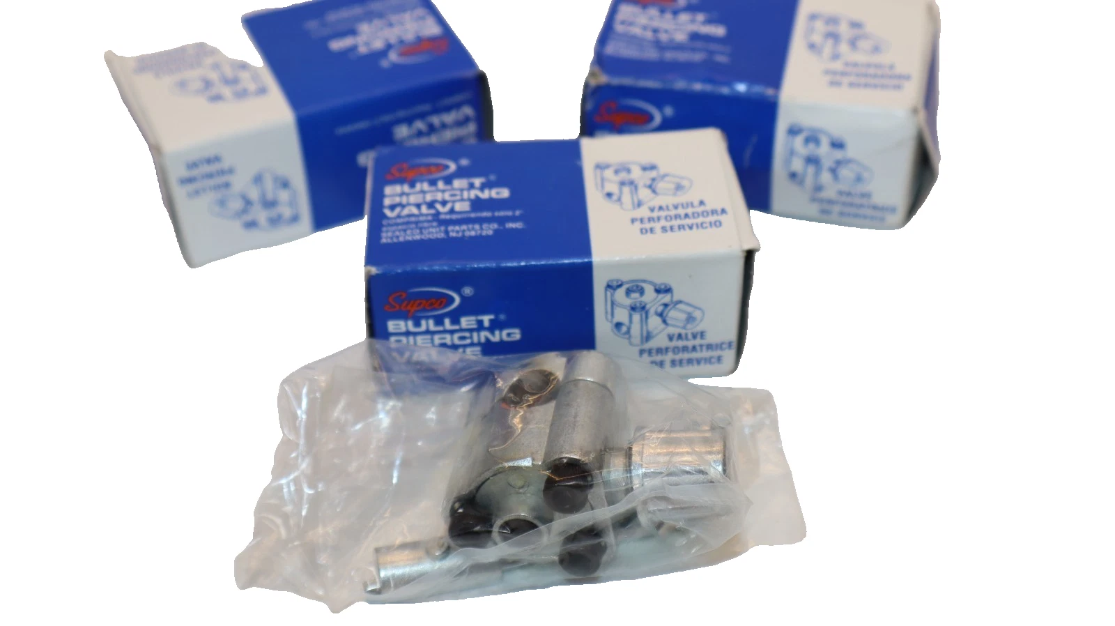 Supco Bullet Piercing Valve For 1/4", 5/16", 3/8" Tubing BPV31 (New - Lot of 3)