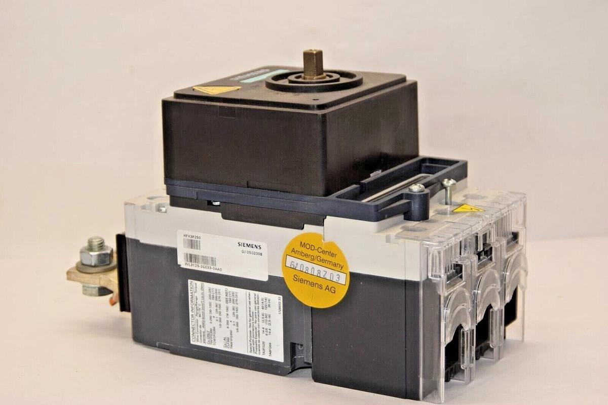 Used SIEMENS 3VL3125-2GE33-0AA0 CIRCUIT BREAKER 600V 250 Amp 3P HFX3P250 HFGA