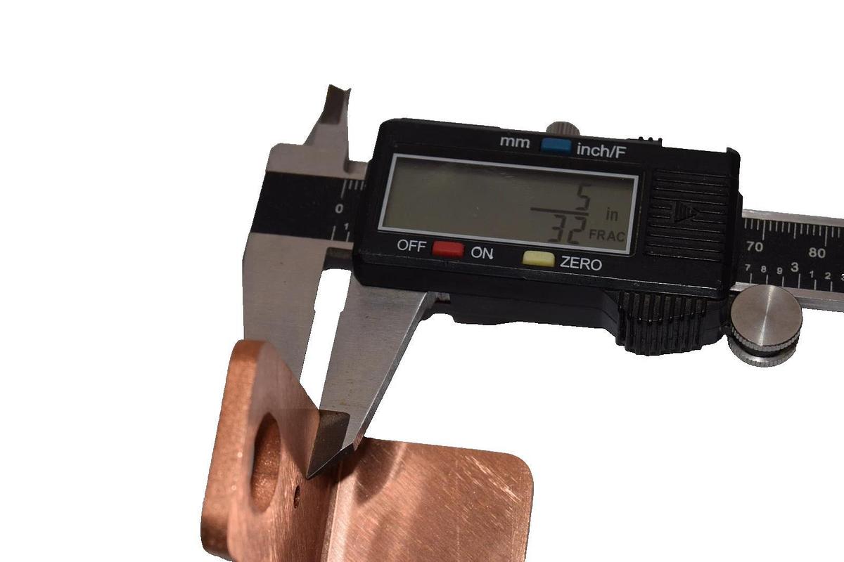 Used Buss Bar 5" x 2" x 5/32" Copper (Lot of 3)