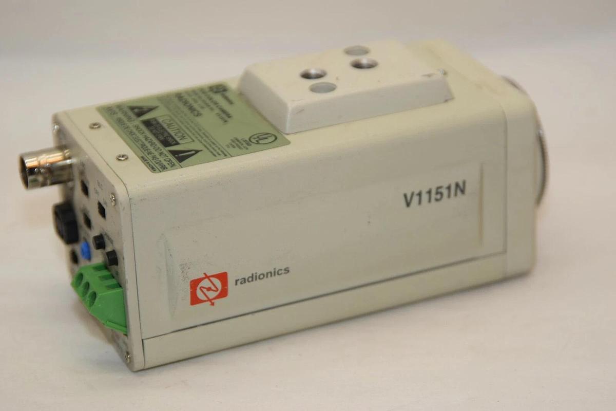 Used RADIONICS V1151N 24V 60Hz 6.0W CCD Color Security Camera