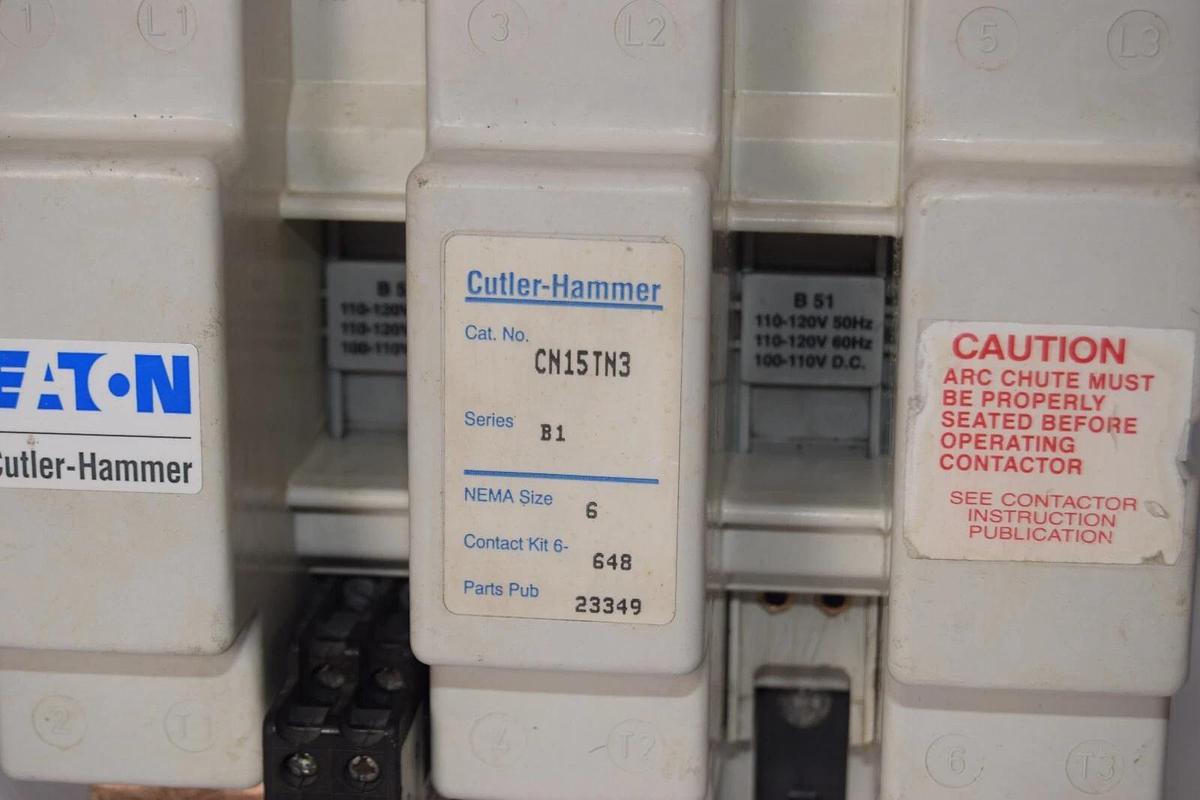 Refurbished Cutler Hammer Eaton 540 Amp Size Sz 6 Contactor CN15TN3 B1  10 7050 *Refurbished