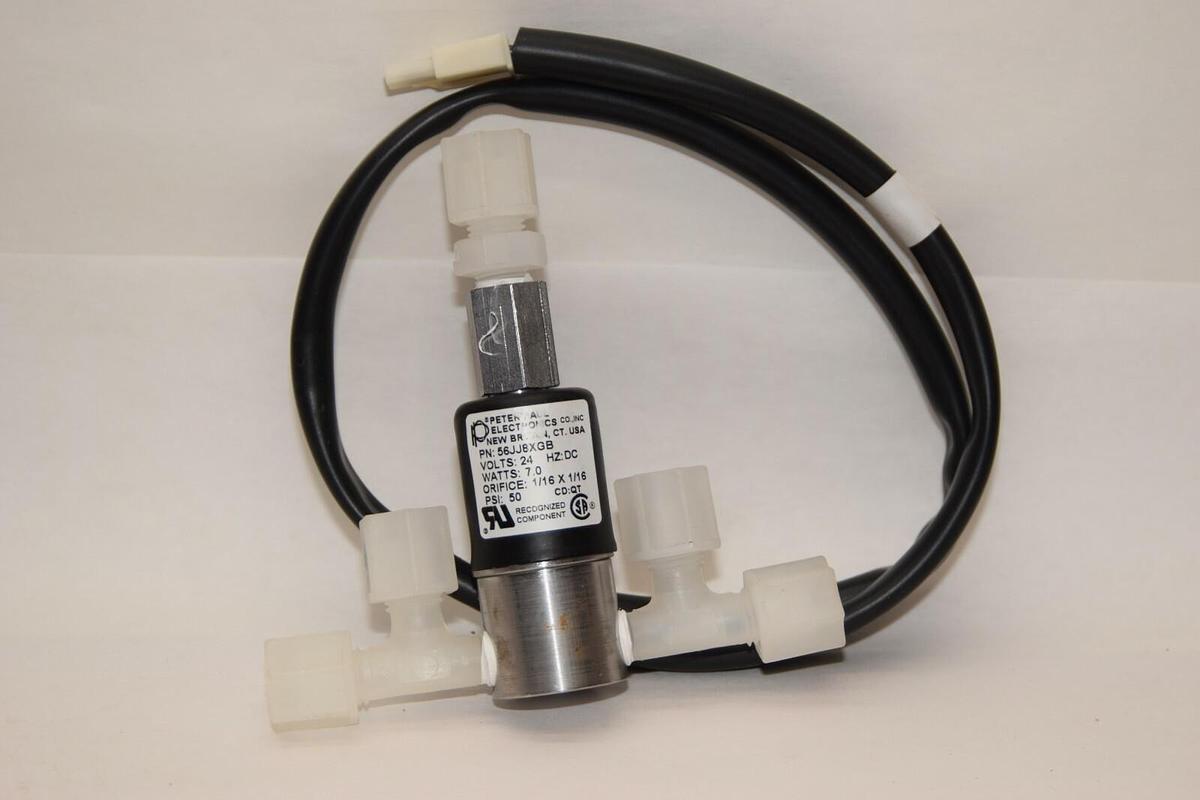 (NEW) PETER PAUL 56JJ8XGB 24V 7W 1/16 Orifice 50psi Pneumatic Solenoid Valve