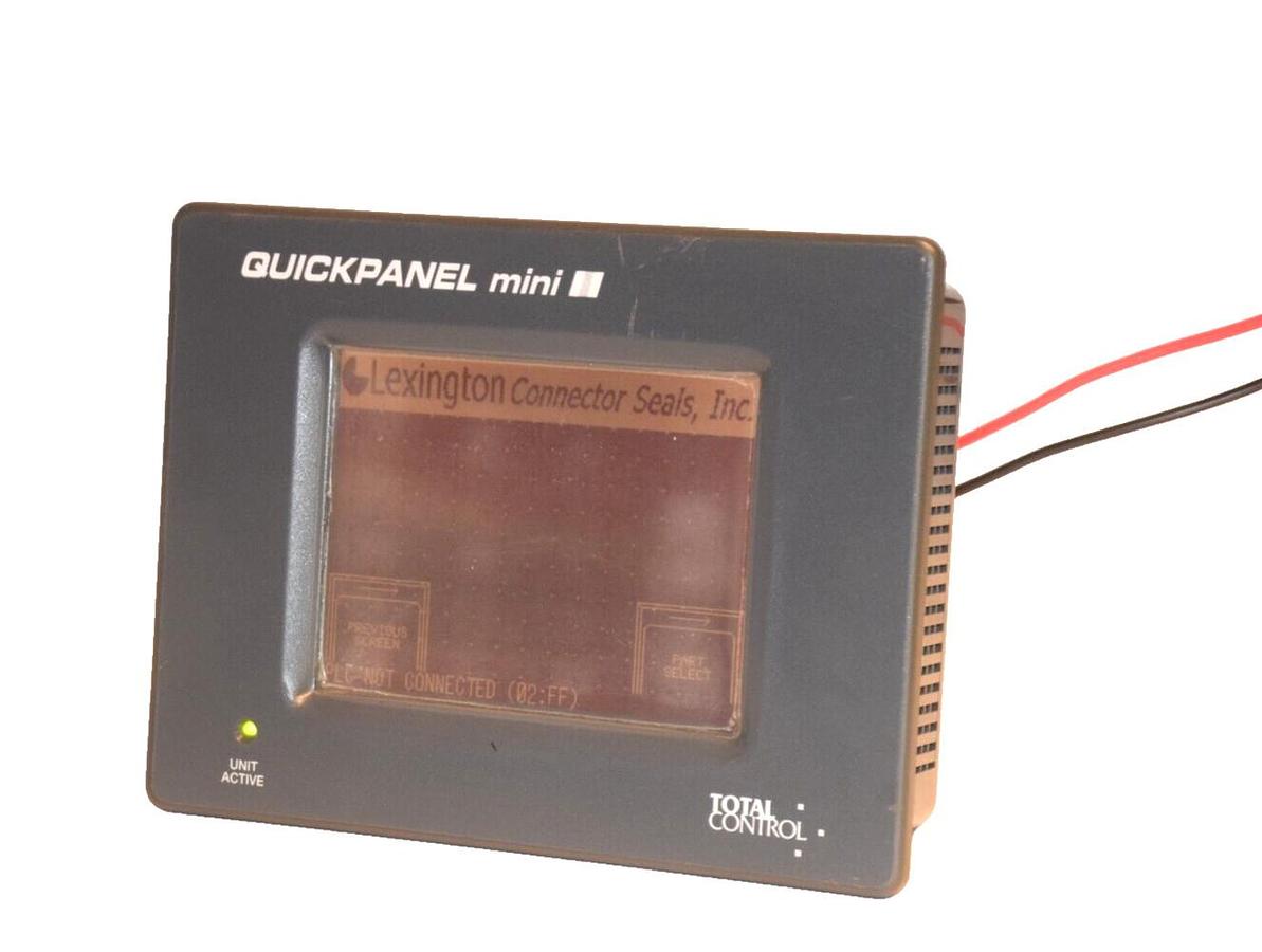 Used TOTAL CONTROL QPM-DEM-L02 , GP37W-LG11-24V 6" Quick Panel Mini Display