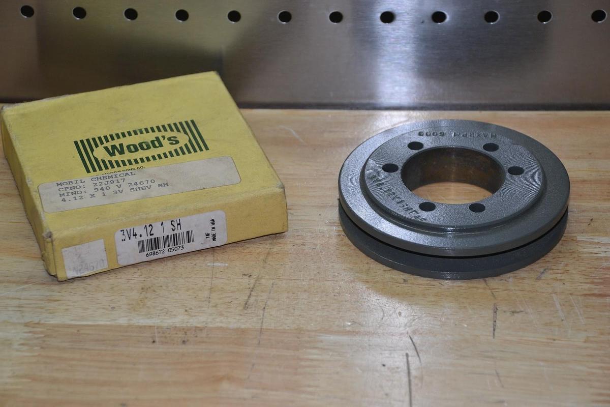 TB WOODS 3V4.12 1 SH 3V4.12 X 1 SHT AF 1-GROOVE PULLEY NEW