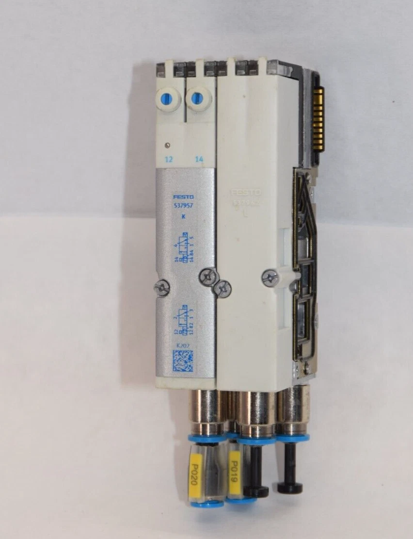 Used FESTO 537957 & VMPA2-FB-EMG-4 , 537984 Electronic Module Solenoid Valve