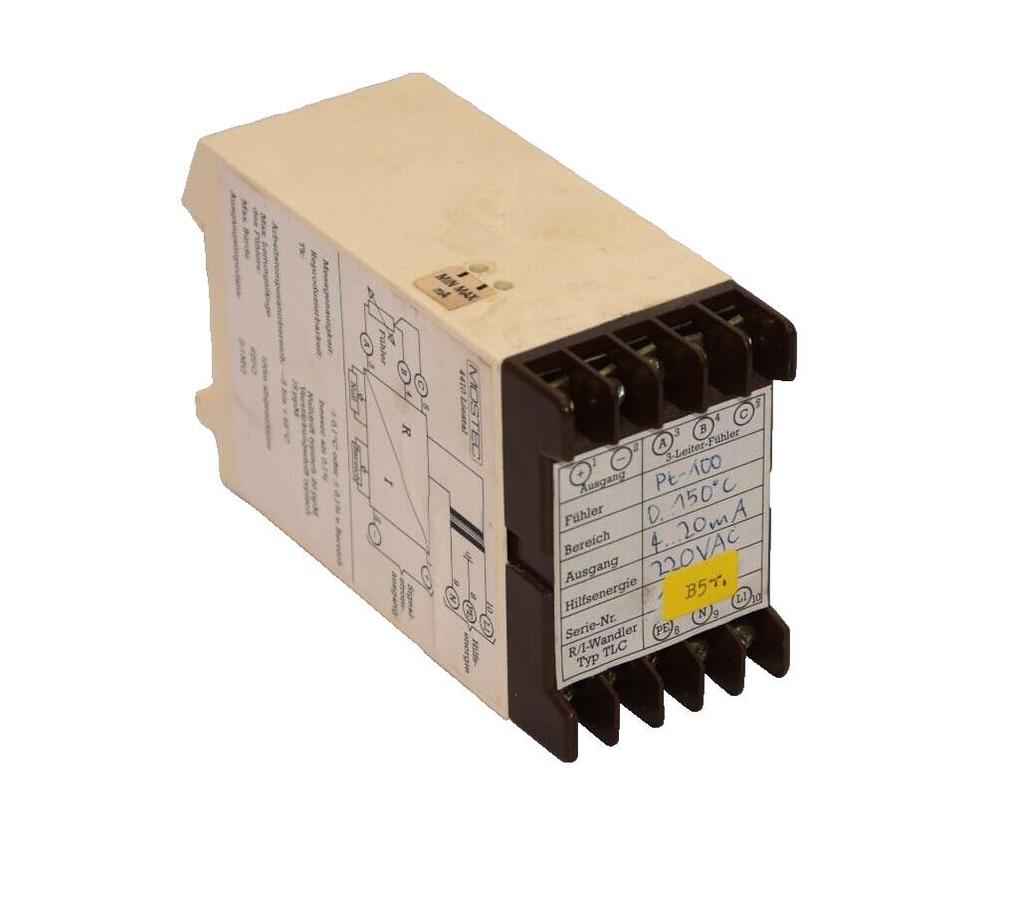 Used MOSTEC PT-100 0-150°C 4-20mA 220Vac Relay