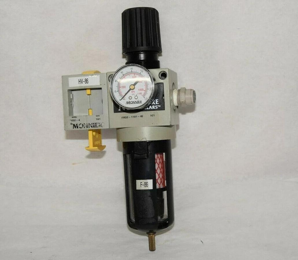 Used MONNAIRE MODULARS / MONNIER FR32-1101-4E 0-160psi Filter Regulator