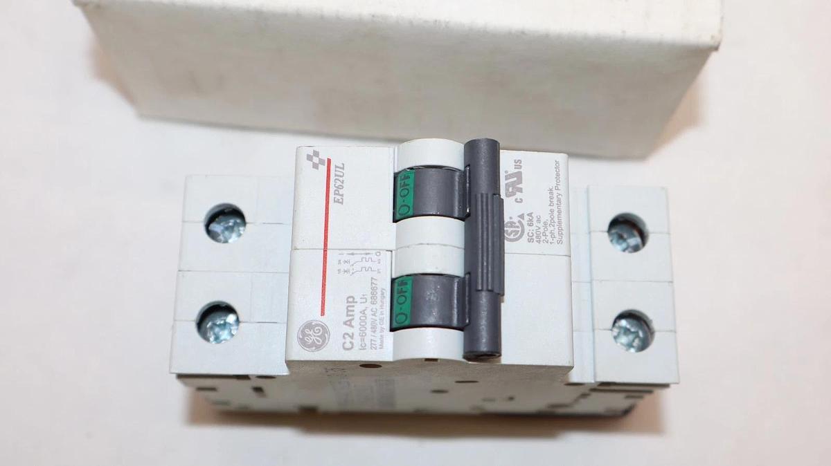 General Electric GE Circuit Breaker C2 Amp 2 Pole EP62UL EP62UL-NS (New)